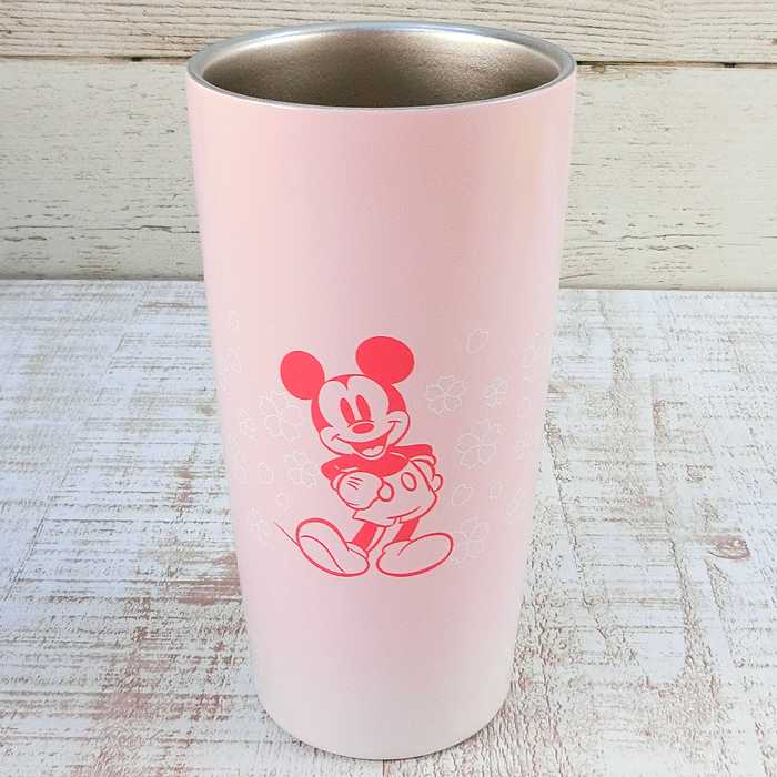 ディズニー 通販 桜シリーズ ミッキーマウス ステンレス 2重 真空 タンブラー 440ml 無料 ギフトラッピ..