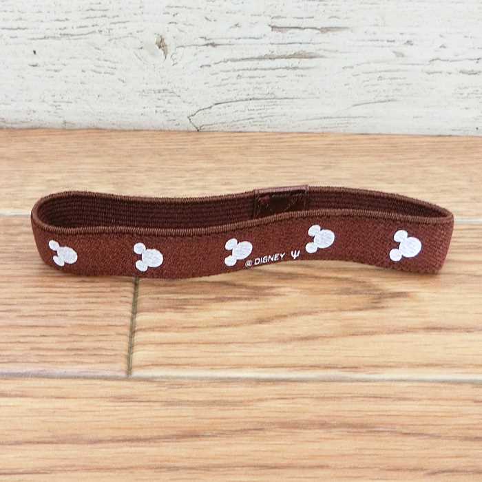 ディズニー 弁当箱用 ランチベルト ミッキー シェイプ ミツマル ミッキーマウス ブラウン 無料ギフトラッピング ランチボックス おみやげ お土産 ゴムベルト ...