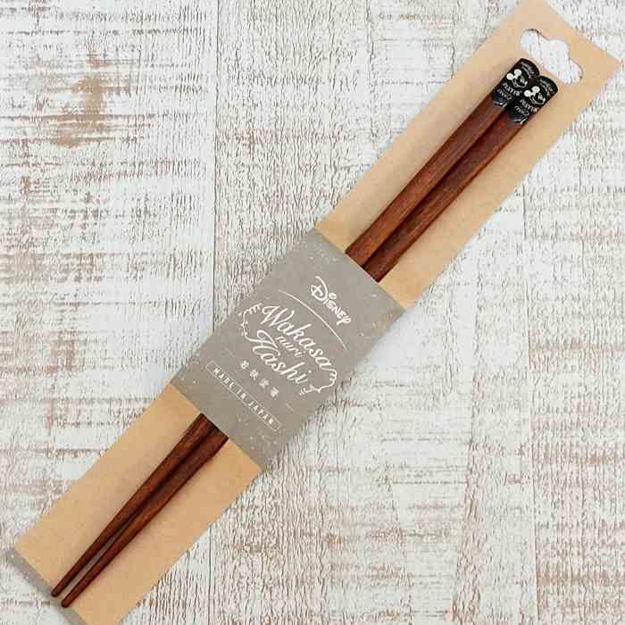樂天商城 - ディズニー 通販 おみやげ お土産 ミッキーマウス 天平 箸 23cm 若狭塗箸 無料 ギフト ラッピング はし 木製カトラリー 日本製 大人 ミッキー