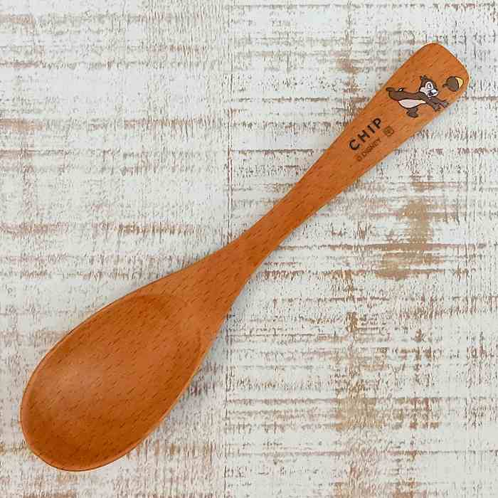 樂天商城 - ディズニー 通販 チップ&デール ( チップ ) 木製 スプーン 17.5cm 無料 ギフトラッピング 木製カトラリー 大人 おみやげ お土産 チップとデール