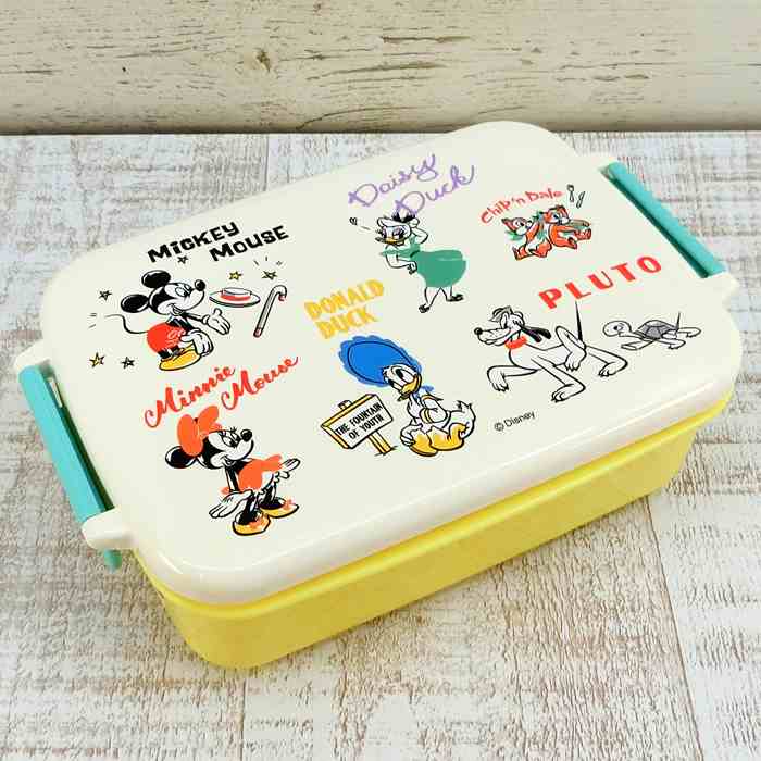 ディズニー 通販 ミッキーマウス 仲間達 食洗機対応 タイトランチボックス 角型 弁当箱 Hello folks -L..