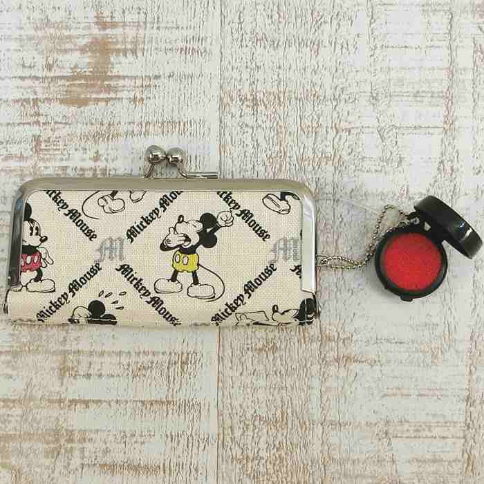 ディズニー 通販 カラー ミッキーマウス 印鑑 ケース ハンコ 朱肉付き 【ホワイト(きなり)】 無料ギフトラッピング ミッキー ギフト お土産 おみやげ 国内...