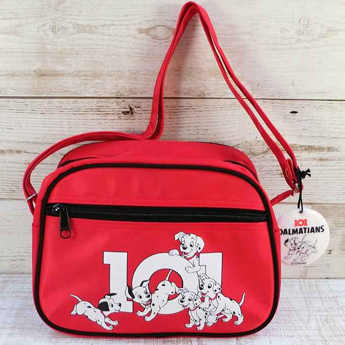 【 デッドストック 】 ディズニー 通販 国内正規品 101匹 わんちゃん ショルダーバッグ 新品 【赤】 名..