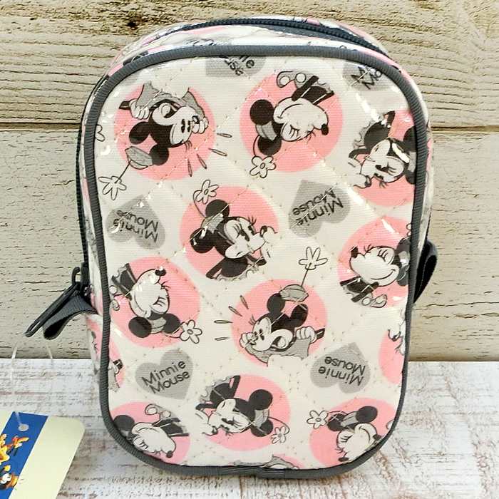 【1点のみ】 ディズニー 通販 日本製 国内正規品 デッドストック ミニーマウス フェイシーズ 【 縦型 】 スクエアポーチ コスメポーチ無料 ギフト ラッピング お土産 おみやげ ポーチ 化粧ポーチ