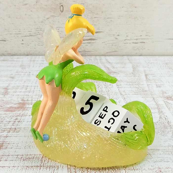 ディズニー 通販 万年カレンダー ティンカーベル ピーターパン 無料ギフトラッピング ギフト お土産 おみやげ リングスタンド ティンク 【 デッドストック 】 卓上 万年暦