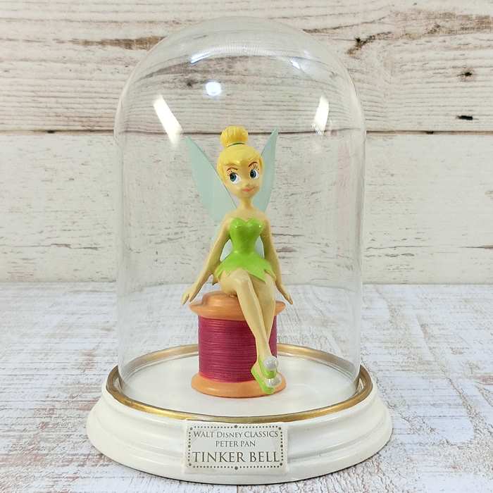 ディズニー 通販 リングホルダー ティンカーベル 糸巻き ガラスドーム 無料ギフトラッピング ギフト お土産 おみやげ リングスタンド ティンク フィギュアリン...