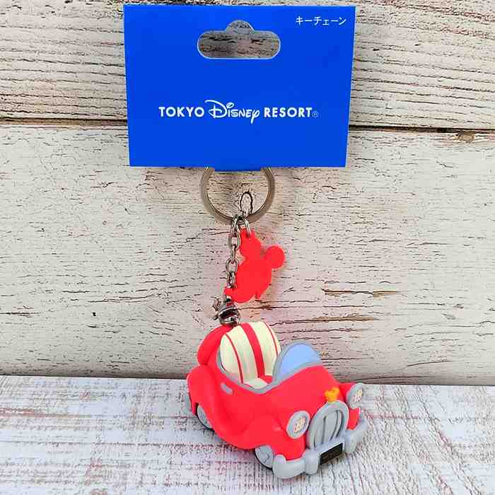 東京ディズニーリゾート ミッキーの車 PVC キーチェーン トゥーンタウン ディズニー 通販 おみやげ お土産 無料ギフトラッピング TDR ディズニーランド ディズニーシー キーホルダー ミッキーマウスのサムネイル