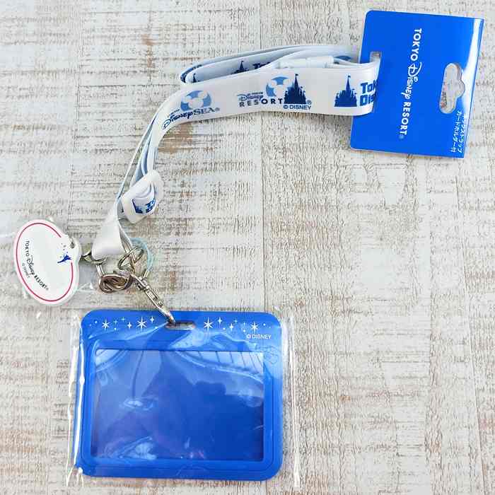 東京ディズニーリゾート ディズニー 通販 パーク ロゴ ネック ストラップ カードホルダー 付き 無料 ギフトラッピング TDR お土産 ディズニーランド ディズニーシー ネックホルダー ネックピース