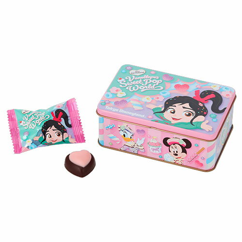 東京ディズニーリゾート 通販 ディズニー ヴァネロペ パルパルーザ チョコレート 缶入り 東京ディズニーリゾート ディズニー 通販 おみやげ お土産 無料 ギフト ラッピング TDR ディズニーシー ディズニーランド チョコ ヴァネロペのスウィーツ・ポップ・ワールド