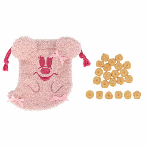 2025年 巾着 【ピンク】 クッキー 入り ディズニー 通販 ハロウィーン ゴースト ミニーマウス 無料ギフトラッピング ハロウィン 東京ディズニーリゾート TDR ディズニーシー ディズニーランド お土産 おみやげ ミニー おばけ きんちゃく キンチャク 菓子のサムネイル