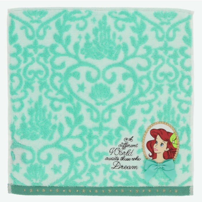 東京ディズニーリゾート ディズニー アリエル 刺繍 ミニタオル 無料ギフトラッピング TDR ディズニーランド ディズニーシー リトル・マーメイド おみやげ お土産 リトルマーメイド