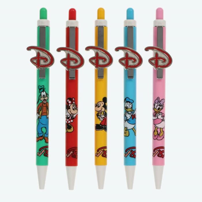 東京ディズニーリゾート ディズニー 通販 チームディズニー Dロゴ ボールペン 5本セット 無料 ギフトラッピング TDR おみやげ お土産 ディズニーランド ディズニーシーミッキー ミニー ドナルド デイジー グーフィー ビッグ5 【日本製】