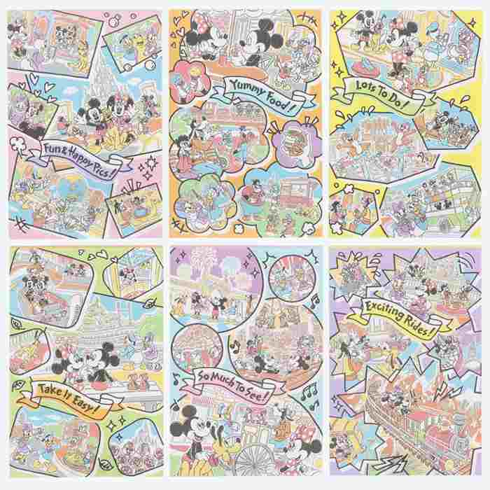 東京ディズニーリゾート ディズニー パーク ファン ピクス メモ 6個セット 無料ギフトラッピング TDR ディズニーランド ディズニーシー ミッキー おみやげ...