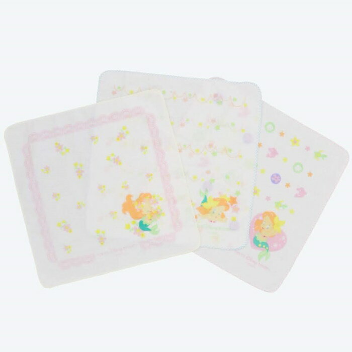 東京ディズニーリゾート 通販 ディズニー ガーゼタオル ベビー アリエル 無料ギフトラッピング リトルマーメイド ミニタオル ポケットタオル TDR ディズニーランド ディズニーシー お土産 タオル リトル・マーメイドのサムネイル