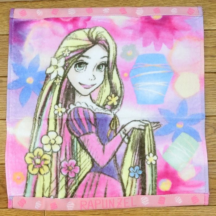 東京ディズニーリゾート ディズニー ラプンツェル ハンドタオル ウォッシュタオル ゲストタオル 無料ギフトラッピング TDR ディズニーランド ディズニーシー 塔の上のラプンツェル おみやげ お土産