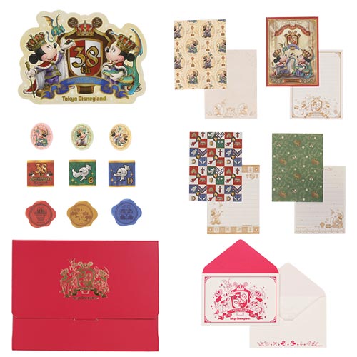 東京ディズニーランド キングダムトレジャー ステーショナリー セット レターセット 38周年 無料ギフトラッピング ミッキー ミニー TDL ディズニーリゾート...