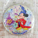 【1993年 デッドストック 1点のみ】 缶バッジ ロゴ 新品 10周年 東京ディズニーランド ディズニー 通販 お土産 おみやげ TDL リゾート シー カン...