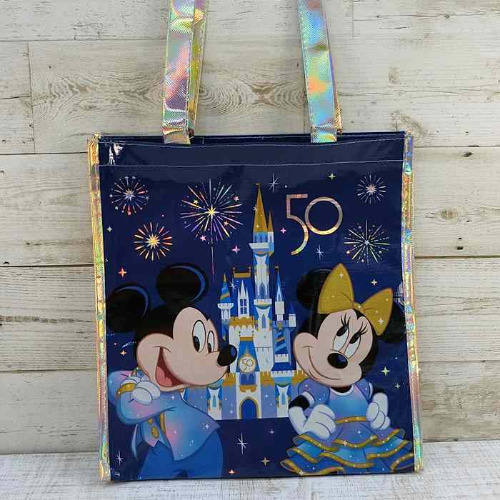 フロリダ直輸入！ ディズニー ワールド リゾート 50周年 エコバッグ 無料 ギフト ラッピング お土産 リユースバッグ エコバッグ 新品のサムネイル