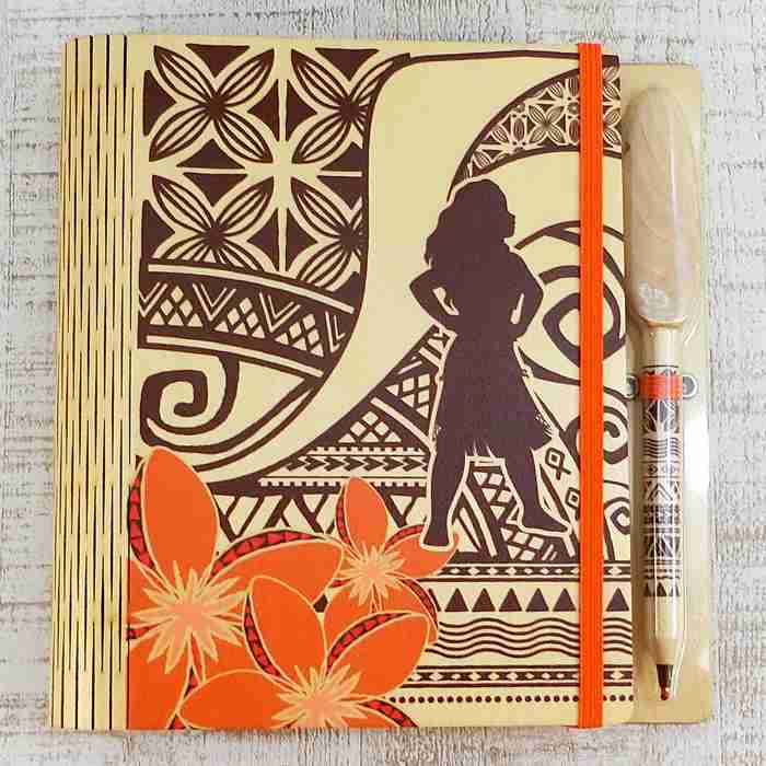 2025年2月超最新入荷!ハワイ直輸入! アウラニ ディズニーリゾート 限定 モアナと伝説の海 6穴 システム手帳 ペン付き おみやげ お土産 ディズニー 無料...
