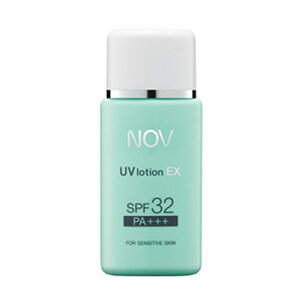 【3/1限定クーポン配布中】ノブ UVローションEX 35ml 日焼け止め SPF32 PA+++ 敏感肌 顔用 体用 化粧下地 ウォータープルーフ 子供 無香料 無着色 低刺激 NOV 国内正規品