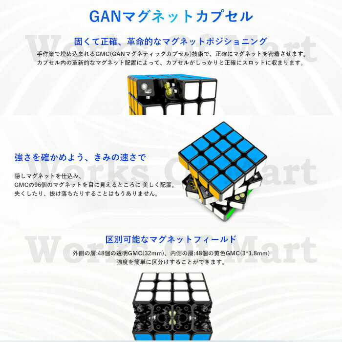 日本語マニュアル 正規 Gancube Gan460 56 Off M Stickerless ガンキューブ ガン 競技用 立体パズル 4 4 磁石 公式 知育 ステッカーレス ルービックキューブ