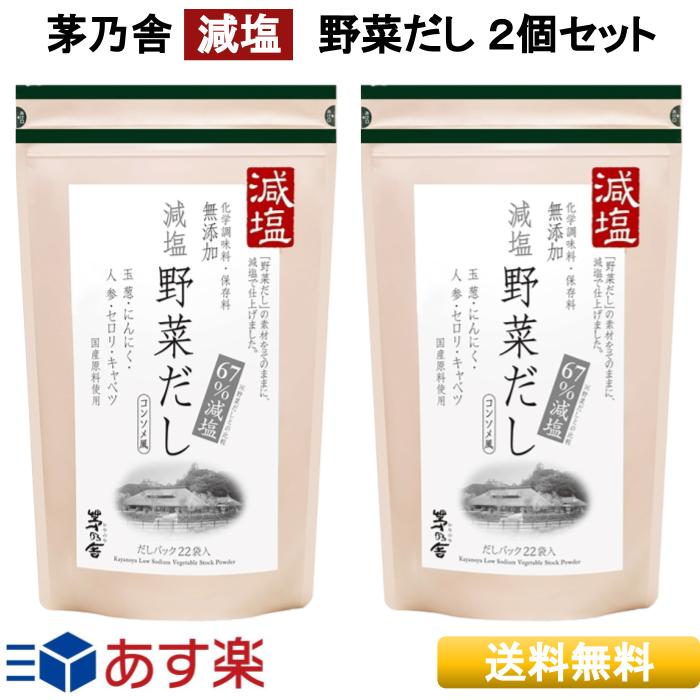 出汁パック あす楽 茅乃舎 減塩 野菜だし 8g×22袋入 茅乃舎だし 2個パック だし 定番 久原本家 かやのや かやのやだし 送料無料 粉末 出汁 本格 国産原料 無添加 離乳食 だし汁 うまみ だしパック スープ 誕生日 ギフト ママ友