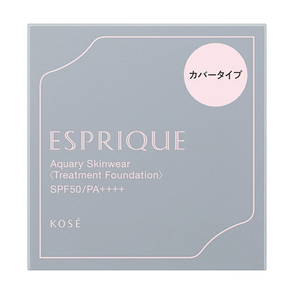 エスプリーク ESPRIQUE毎日のメイクが楽しみになる・あきらめていたメイクが叶う商品で女性のキレイを応援しています。うるおい艶の、多幸感肌。うるおいカバーの美容液クッション。ムラなく仕上がり、上品なツヤ肌へ。カバータイプ：コンシーラーなしで、あらゆる肌悩みをしっかりとカバーします2重のマイクロメッシュで裏ごしする美容液クッションファンデ。皮膜感のない薄膜ヴェールで毛穴・色ムラを美しくカバー。毛穴カバーパウダーが毛穴をカバー。汗や皮脂にも強いトーンアップパウダーが、シミ・色ムラを均一にカバーし、時間が経ってもくすみません。つけたての美しさずっと。13時間化粧もち。皮脂を吸着し、ツヤをテカリに変えないテカリ防止パウダーや、汗・皮脂に強く肌に長時間寄り添うようにフィットする密着成分配合。美しい仕上がりが夜まで続きます。肌をいたわるやさしいタッチで、キメ細かく均一な肌に仕上げるパフ付き。◆スキンケア効果で、肌あれ・乾燥からも肌を守ります。◆オールシーズン用◆無香料◆パッチテスト済みすべてのかたに皮膚刺激が起きないというわけではありません。◆肌をいたわるやさしいタッチで、キメ細かく均一な肌に仕上げるパフ付き。【共通配合成分】◆加水分解コラーゲン・オリーブ果実オイル・スクワラン（保湿）◆トーンアップパウダーは酸化チタン・合成フルオロフロゴパイト・アルミナ・トリエトキシカプリリルシラン・オレフィン（C20-24）・グリセリン【アクアリー スキンウェア カバー配合成分】◆シルキーフィット成分はマイカ◆毛穴カバーパウダーは窒化ホウ素◆テカリ防止パウダーはシリル化シリカ＜使用方法＞別売りの専用ケースにセットしてお使いください。初めてお使いになる場合は、マイクロメッシュから中身が出るまでパフで5回ほど押してください。スキンケアなどで肌をととのえたあと、パフに適量をとり、肌にのばします。パフをすべらせるようにのばすとナチュラルな仕上がりに、肌をポンポンとたたくようにのばすとカバー力のある仕上がりになります。他の紫外線防止効果のある化粧品と併用するとより効果的です。別売りのパフ (エスプリーク エマルジョン コンパクト用 パフ) もあります。＜成分＞水・ジフェニルシロキシフェニルトリメチコン・トリメチルシロキシケイ酸・メトキシケイヒ酸エチルヘキシル・ジメチコン・サリチル酸エチルヘキシル・グリセリン・BG・ジ（カプリル／カプリン酸）BG・メチルトリメチコン・ラウリルPEG?10トリス（トリメチルシロキシ）シリルエチルジメチコン・セチルPEG／PPG?10／1ジメチコン・ジステアルジモニウムヘクトライト・窒化ホウ素・硫酸Mg・オリーブ果実油・トコフェロール・加水分解コラーゲン・1，2?ヘキサンジオール・（ベヘン酸／エイコサン二酸）グリセリル・アルミナ・オレフィン（C20?24）・カプリリルグリコール・キサンタンガム・シリル化シリカ・ジメチコンクロスポリマー・スクワラン・セスキオレイン酸ソルビタン・テトラ（ジ?t?ブチルヒドロキシヒドロケイヒ酸）ペンタエリスリチル・トリエトキシカプリリルシラン・合成フルオロフロゴパイト・水酸化Al・マイカ・酸化チタン・酸化鉄JAN4971710563795メーカーコーセー化粧品生産国日本製区分化粧品広告文責株式会社オール企画連絡先電話番号 03-5295-0083※沖縄県宛のご注文は承っておりません。キャンセルにて対応させて頂きます。※パッケージデザイン等は予告なく変更されることがあります。※モニターの発色によって色が異なってみえることがございます。