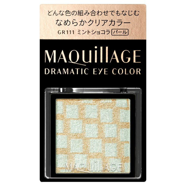 【即日〜3営業日出荷/最低購入金額設定店】資生堂 マキアージュ ドラマティックアイカラー （パウダー） GR111 （パール） ミントショコラ なめらかクリアカラー　※（当店ではお買物時の最低ご購入金額を9,900円に設定させて頂いています）