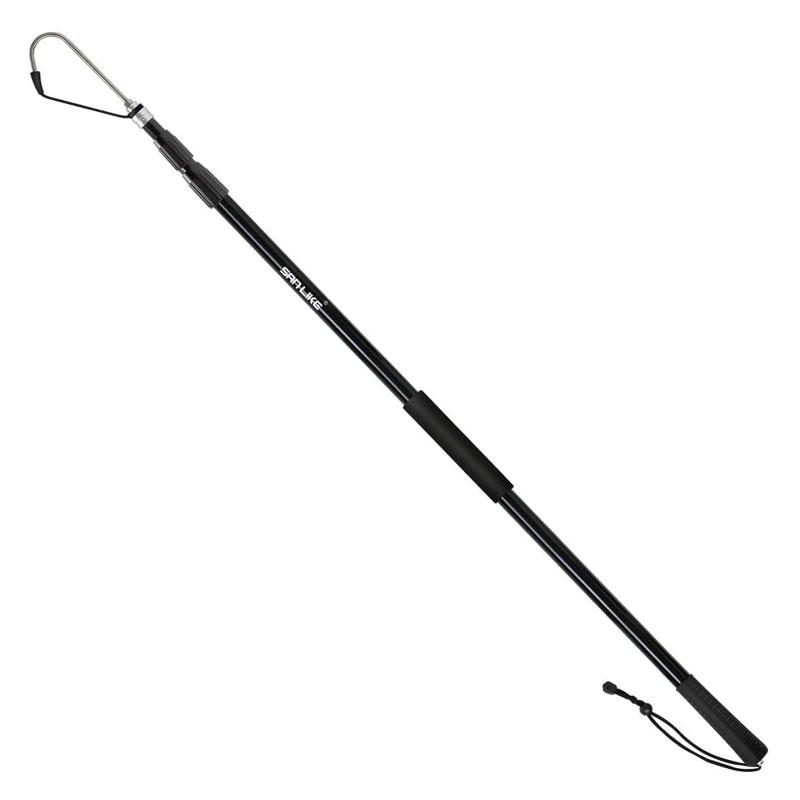 SANLIKE 釣り用ギャフ ギャフ 青物 Floating Gaff ガラス繊維 落下防止紐付き ブラック 310cm