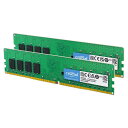 Crucial デスクトップ用増設メモリ 8GB(4GBx2枚) DDR4 2400MT/s(PC4-19200) CL17 UDIMM 288pin CT2K4G4DFS824A(2)