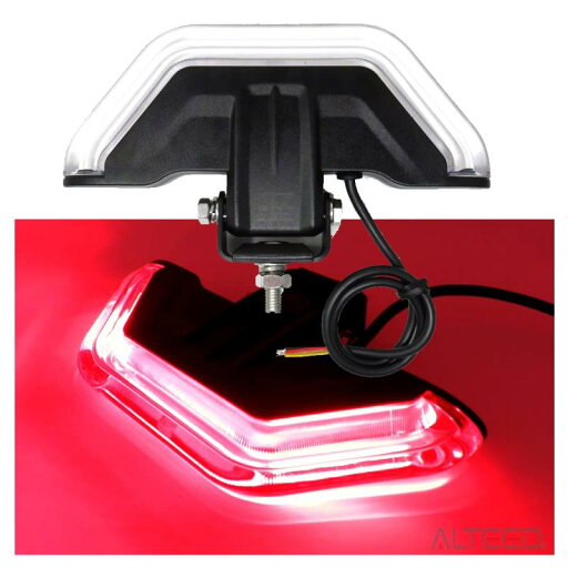 アルティード(ALTEED) COB LEDパトランプバー 半面照射フラッシュライトバー 赤色発光 アルミボディ 12V24V自動車兼用対応 アルティード(ALTEED) COB LEDパトランプバー 半面照射フラッシュライトバー 赤色発光 アルミボディ 12V24V自動車兼用対応