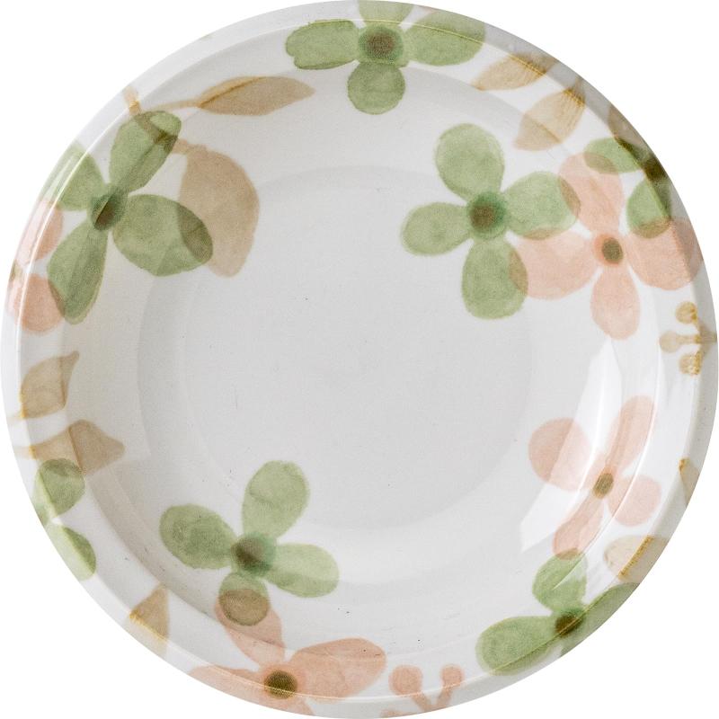 みのる陶器 Aquarelle(アクアレル) 160プレート グリーン