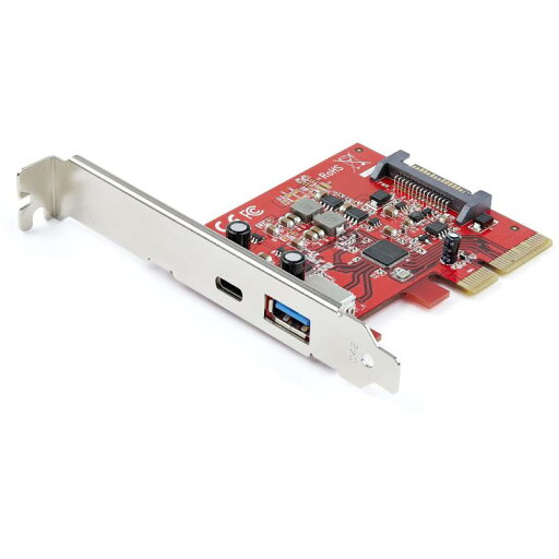 StarTech.com 2ポート10Gbps USB-A/USB-C増設PCI Expressカード 1x USB Type-C/1x USB Type-A USB 3.1 Gen 2(USB 3.2 Gen 2x1)準拠PCIe拡張ボード Windo StarTech.com 2ポート10Gbps USB-A/USB-C増設PCI Expressカード 1x USB Type-C/1x USB Type-A USB 3.1 Gen 2(USB 3.2 Gen 2x1)準拠PCIe拡張ボード Windo