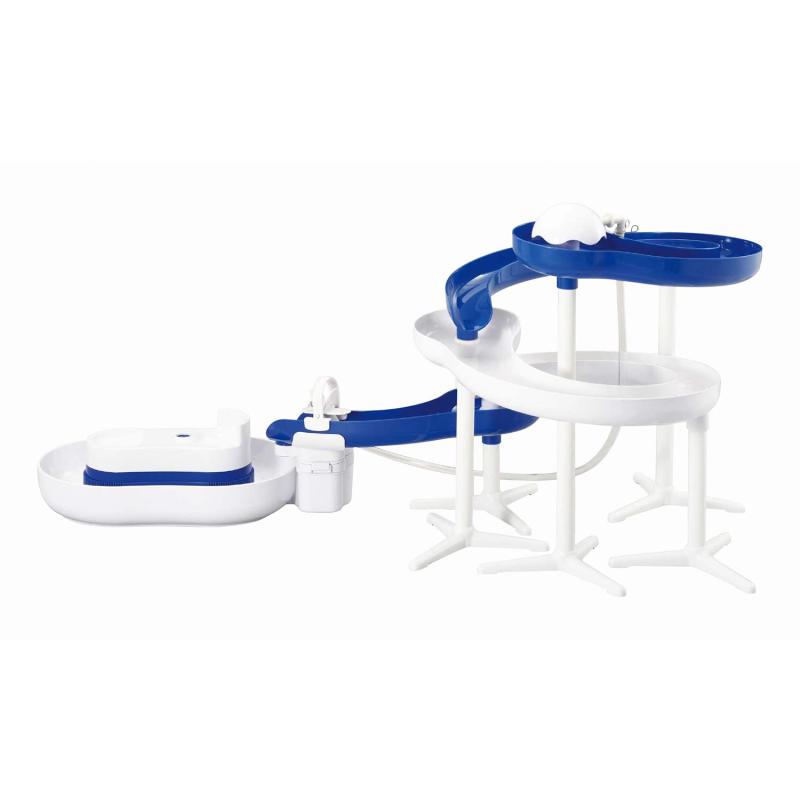 リバティーコーポレーション ベストコ 電池式 ウォータースライダー ダブルスクリュー 流しそうめん 全..