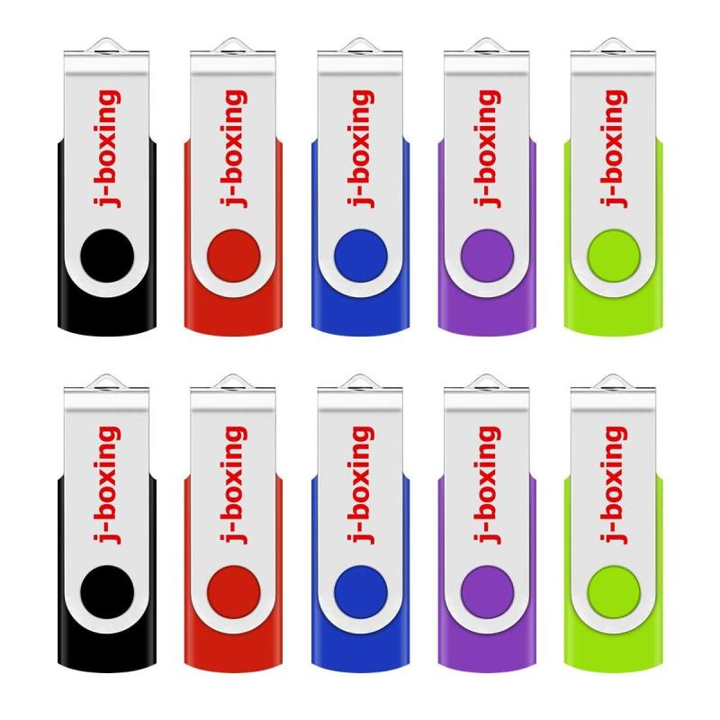 10個セット USBメモリ 32GB J-boxing USBフラッシュドライブ 回転式 高速 USBフラッシュメモリー スト..