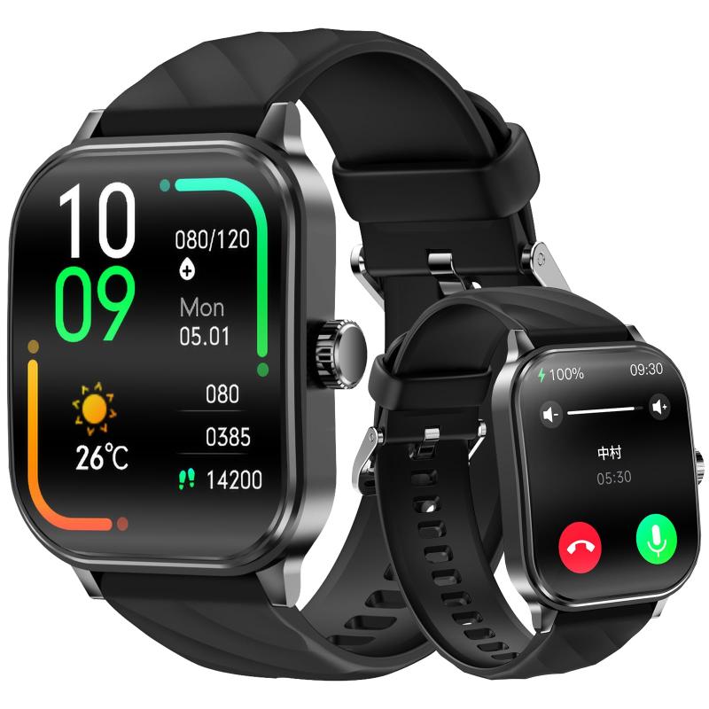 スマートウォッチ【2024年新登場】 2.1インチ超大画面 通話機能付き マナーモード設定可能 スポーツウ..