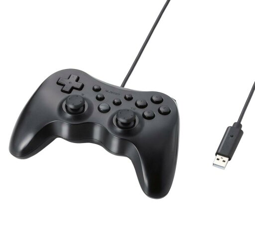 エレコム ゲームパッド 12ボタン 振動機能・連射機能付 ブラック JC-U3712FBK エレコム ゲームパッド 12ボタン 振動機能・連射機能付 ブラック JC-U3712FBK