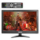 Thinlerain 13.3インチモニター 小型 ディスプレイ 液晶ディスプレイ モニター/1366x768/95°視野/HDMI VGA AV BNC USB ポート/VESAマウント/スピーカー内蔵/リモコン(2)