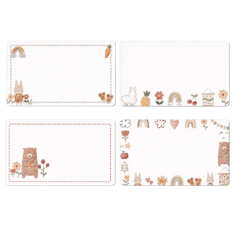 gift-ippo メッセージカード ミニ 100枚 名刺サイズ 感謝 ミニカード 挨拶 サンキュー カード ほっこり (バラエティーパック)