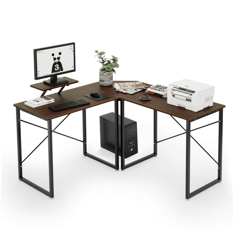 DEWEL パソコンデスク l字デスク 机 