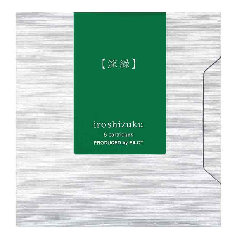 パイロット 万年筆カートリッジ 色彩雫 iroshizuku 0.9cc 深緑 6本 IRF6SSHR