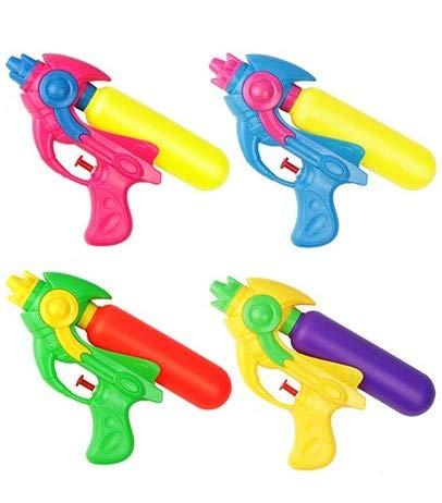 戸成 スプラッシュウォーターガン 4色1セット 水鉄砲 射程距離約5m 水てっぽう