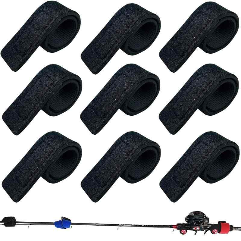 ロッドベルト 保護ベルト 釣り竿バンド 釣り 結びバンド マジックテープバンド 収納 固定 保護ベルト 9..