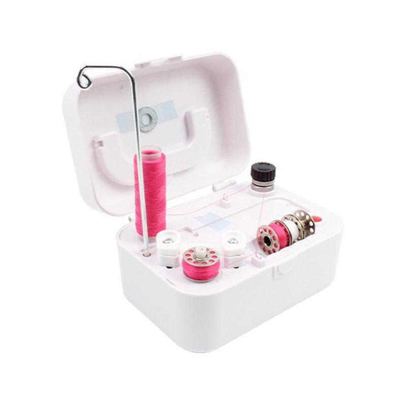 ミシン用ボビンワインダー、家庭用産業用ロックと隠しハンドル付きポータブル自動ボビンワインダーマシン(3)