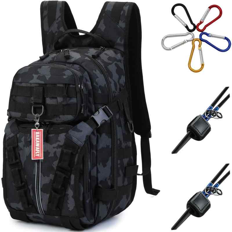 [HAKAWAFLY] 釣り リュック 大容量 釣り バッグ 5way フィッシングバッグ 防水 タックルバッグ 多機能 ..