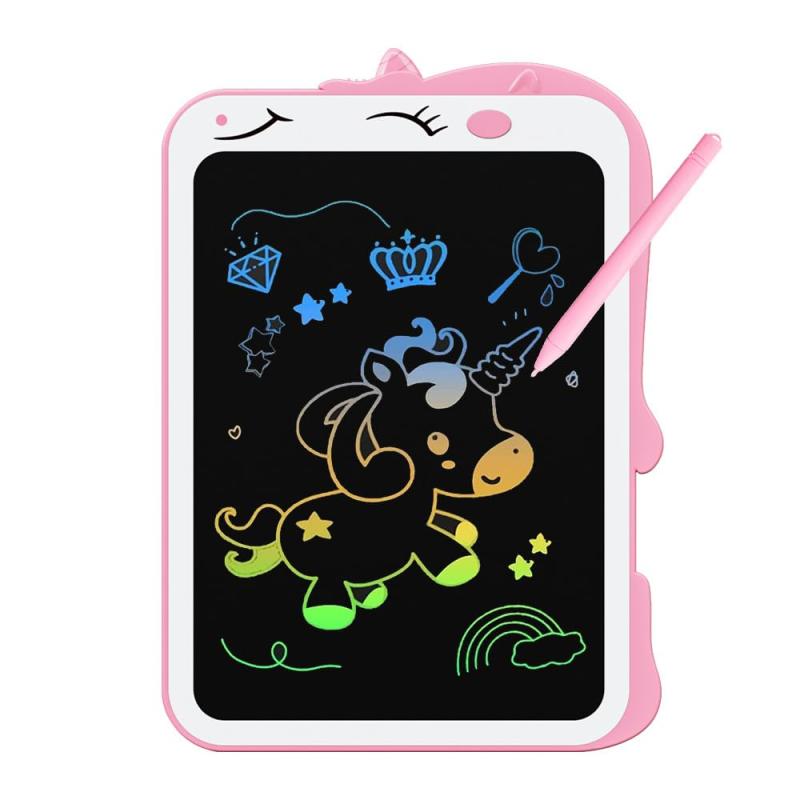 Wiki VALLEY 電子メモパッド デジタルメモ 8.5インチ お絵描きボード 手書きパッド LCDカラー液晶画面 消去ロック機能搭載 ペン付き 電池交換可能 筆談ボード ひらがな練習 子供 人気ギフト プ