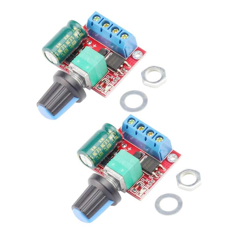 KKHMF 2個 5Aミニ DC モータ PWM 速度コント ローラー 20kHz 3V-35V スピード コントロール LED 調光器..