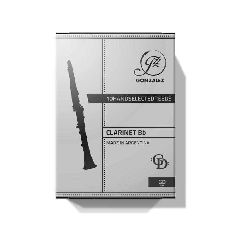 GONZALEZ GD B♭クラリネットリード ファイルドカット [2 3/4] 10枚入りBbクラリネットリードの最上位モデル（ハンドセレクト）10枚入／箱ファイルドカット