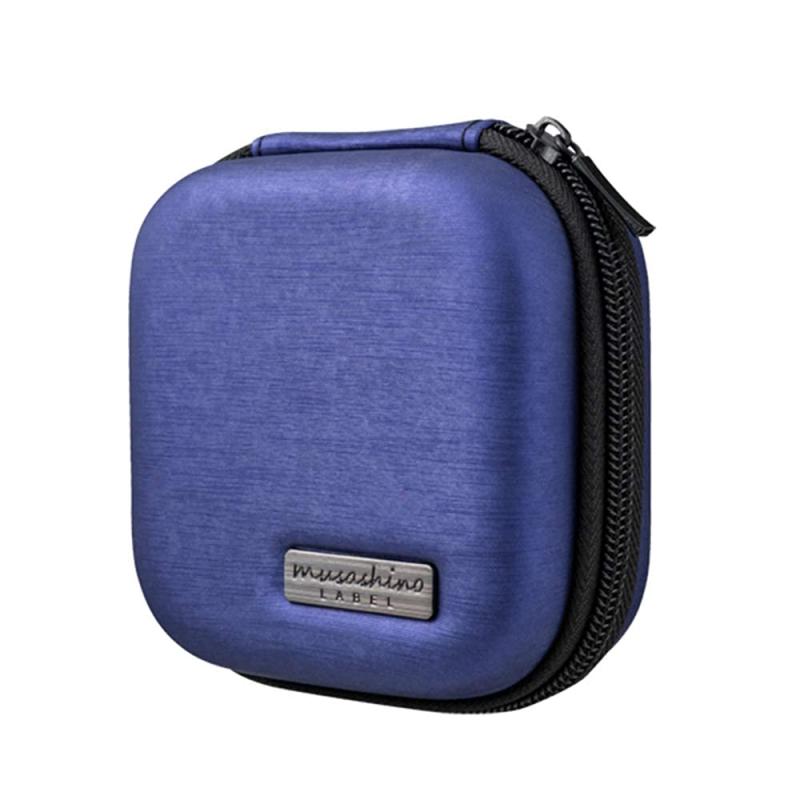 musashino LABEL イヤホンケース セミハードTYPE 【CP-EPLC1】 (ネイビー)