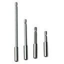 六角軸 延長ビット 4本セット 60mm/75mm/100mm/150mm 1/4インチ 6.35mm 拡張ドライバー 六角シャンク磁気ドリル ソケット拡張ドラ...
